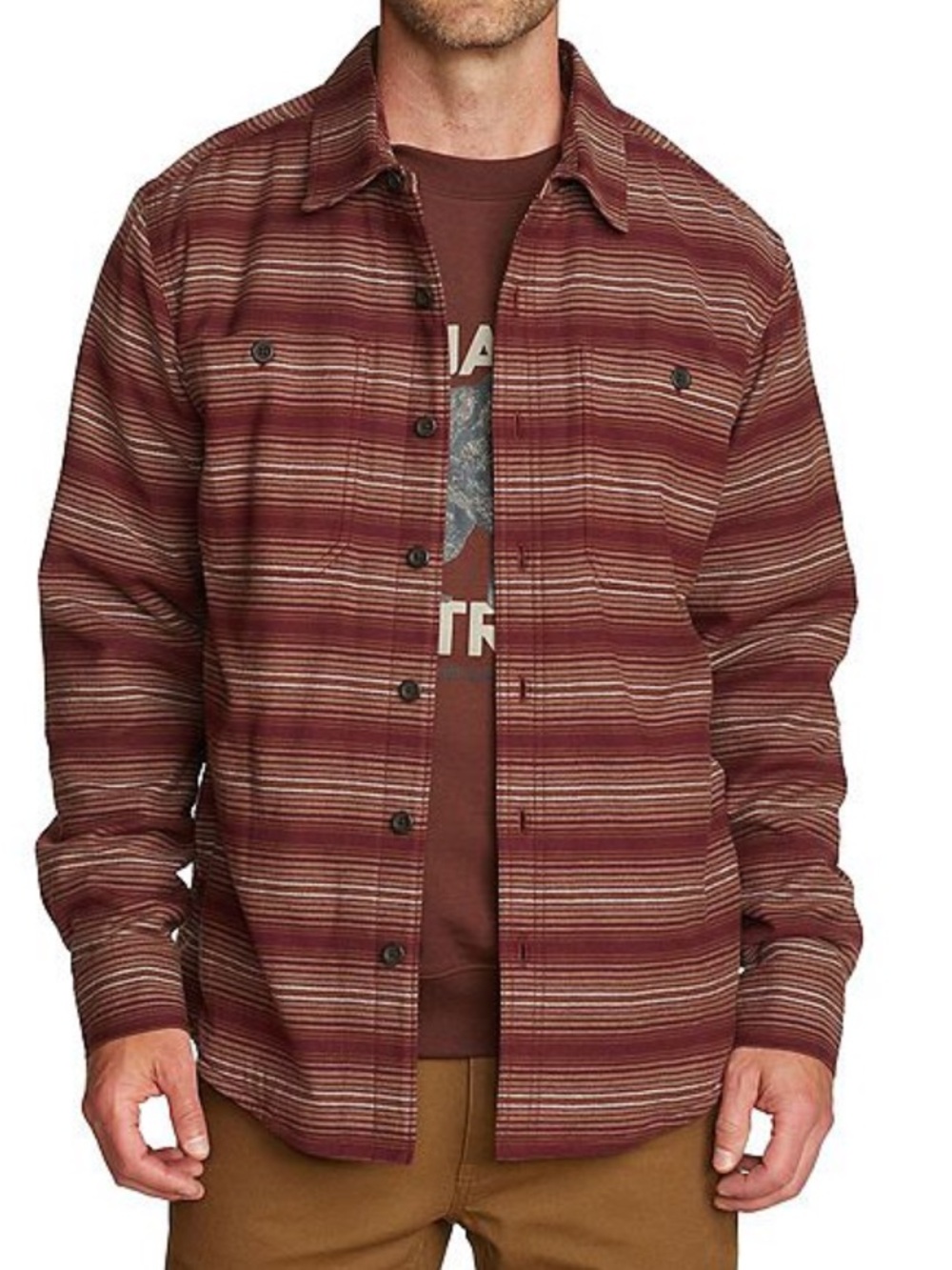 Eddie Bauer Men's Eddie's Field Fleece Lined Flannel Shirt Jacket Size Small NWT